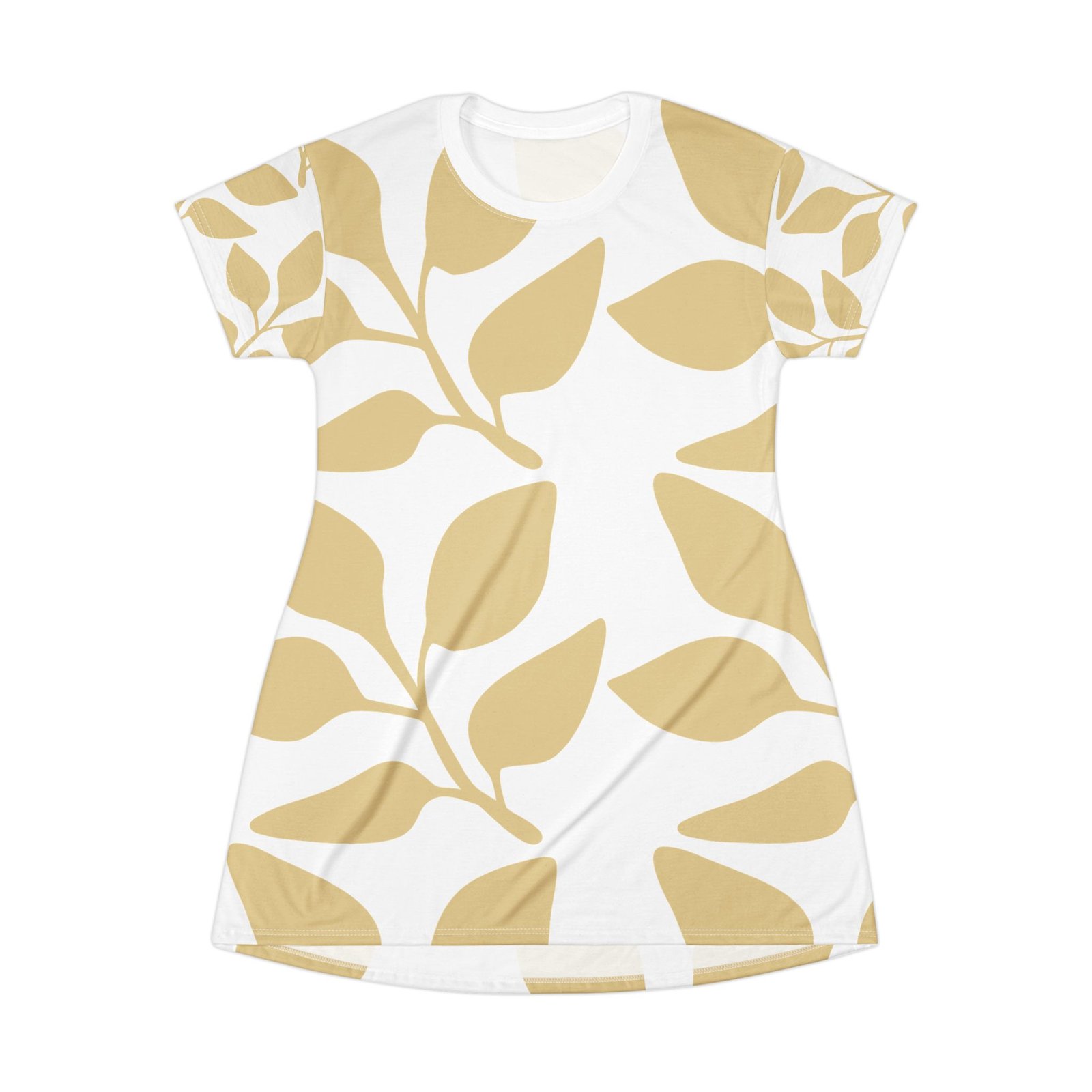 Botanical Print T-Shirt Dress - Image 3