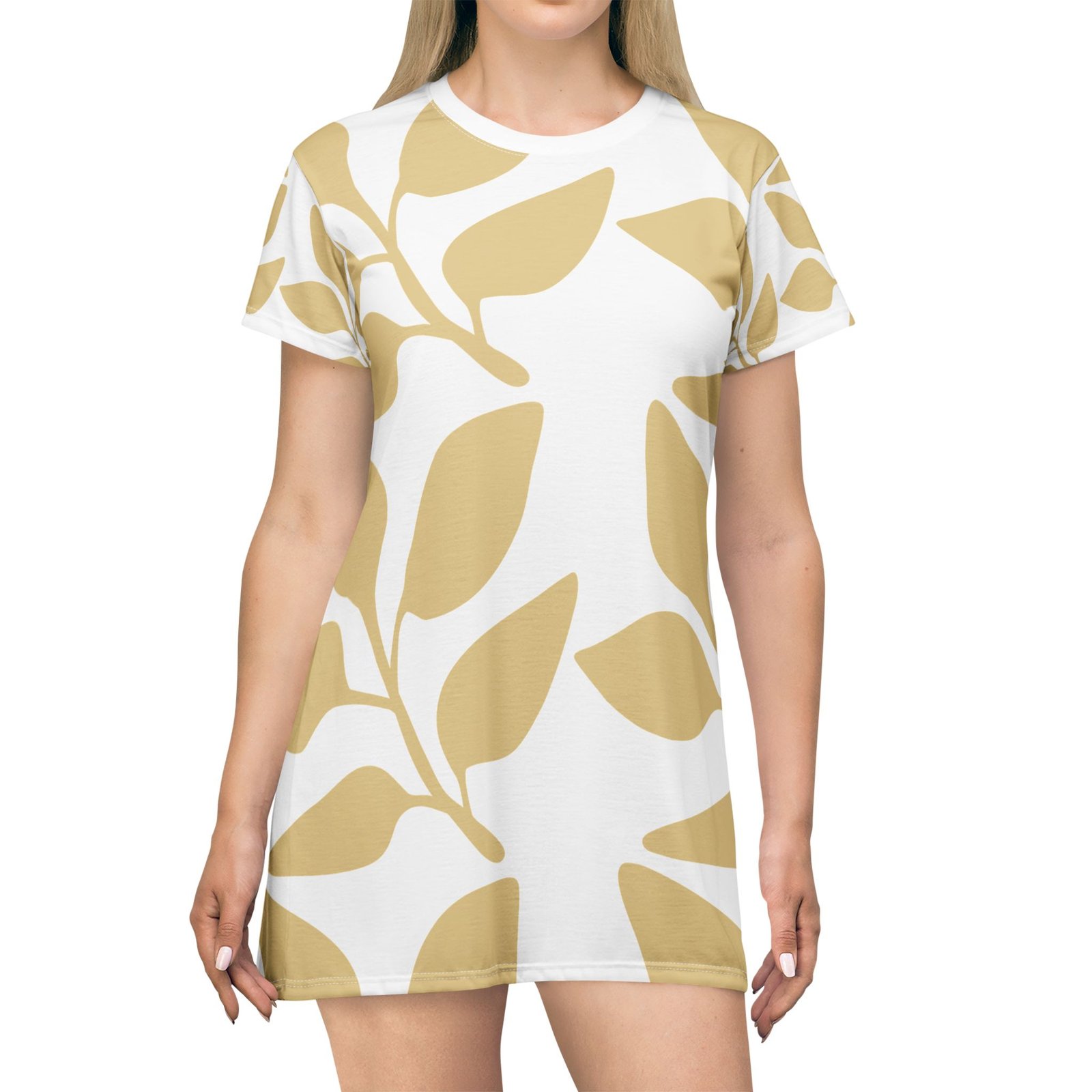 Botanical Print T-Shirt Dress